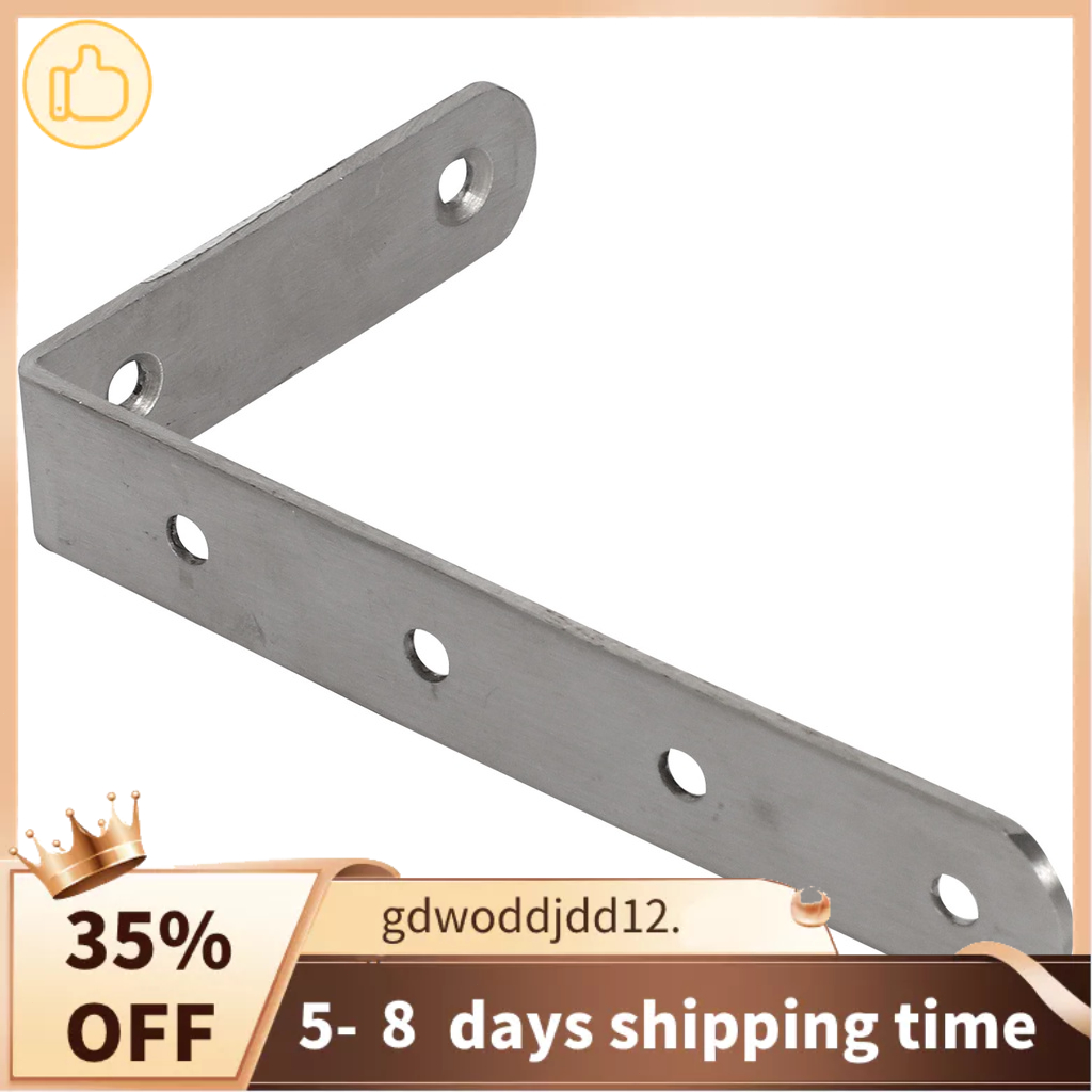 Superior 125x75mm L Shape Stainless Steel Shelf Corner Brace Angle