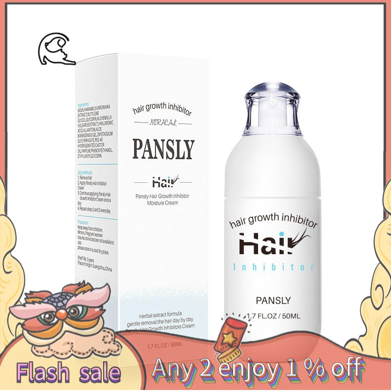 PANSLY Hair Growth Inhibitor Facial Removal Cream Spray Beard Bikini ...