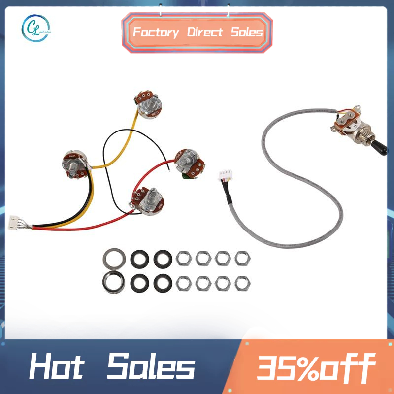 Lp Electric Guitar Pickups Wiring Harness Kit 2T2V... - Vicedeal