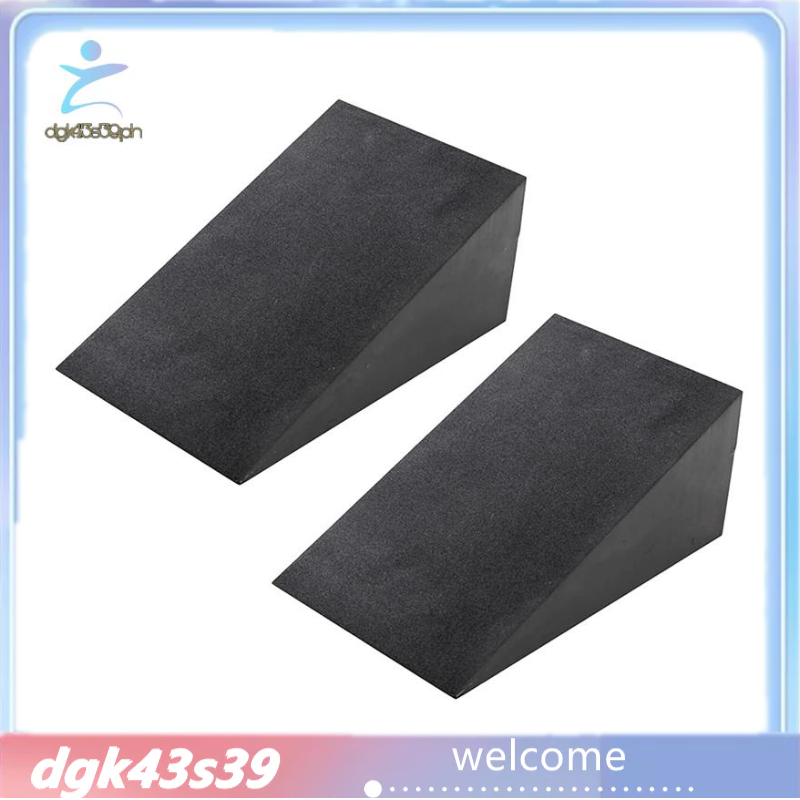 2 Pcs Yoga Mats, Adjustable Squat Ramp, Incline Board Improve Strength ...