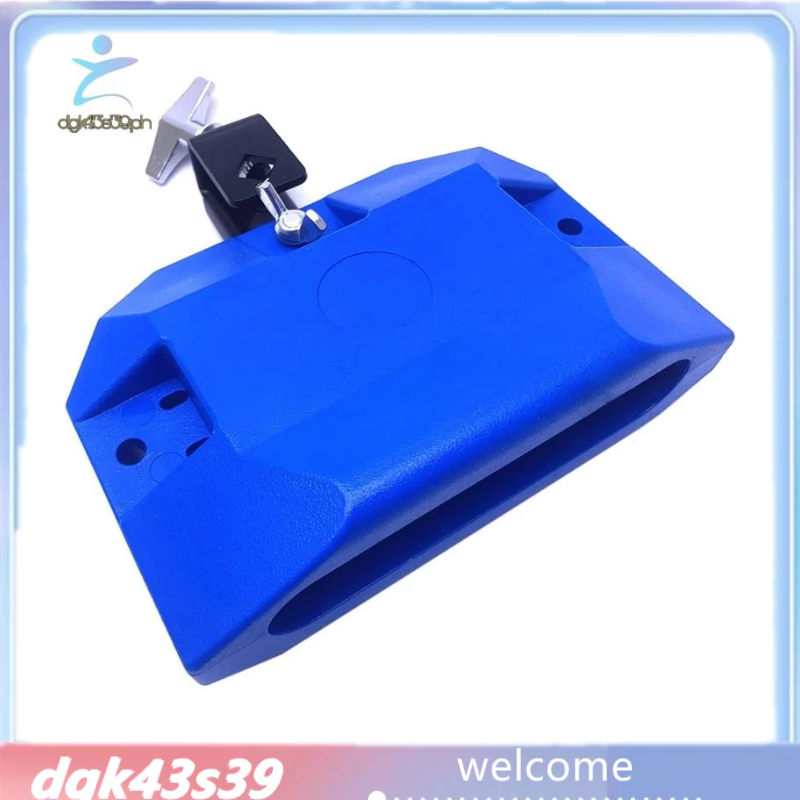 Latin Percussion MuzcYM Jam Drum Block Musical Percussion Jam Block Red Plastic Musical Instrument Adjustable Mount Bracket Latin Drum Instrument Block Jam