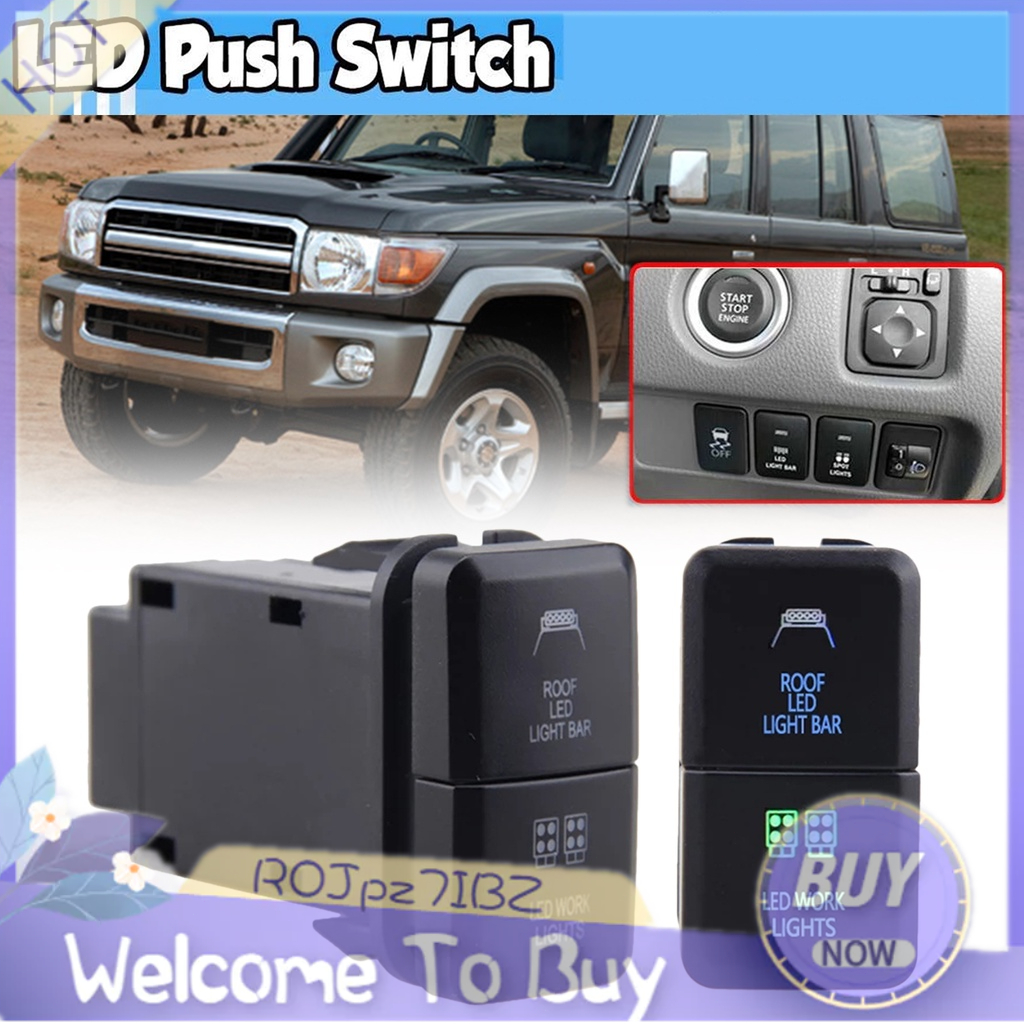 12V 35A Universal Car Fog Light Rocker Switch LED Dash Dashboard (4-Pin,  Blue) : : Car & Motorbike