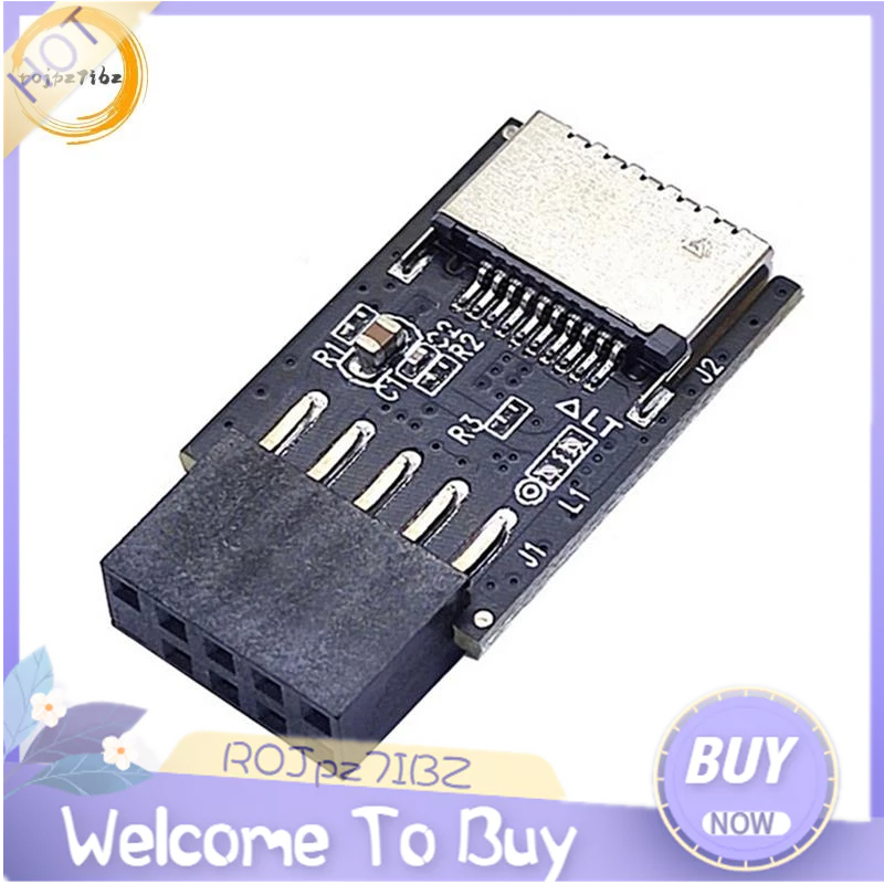 Motherboard USB2.0 9Pin to TYPE-C A-KEY Front USB3.2 TYPE-E Header Extender Card