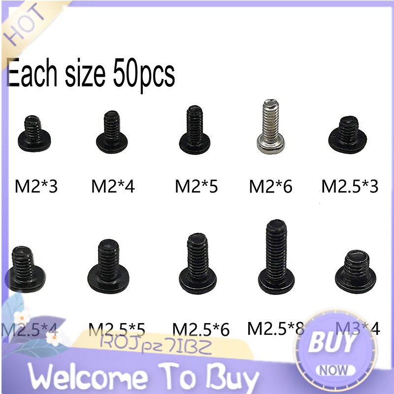 500Pcs M2 M2.5 M3 Laptop Notebook Computer Screw Kit Set for IBM HP ...