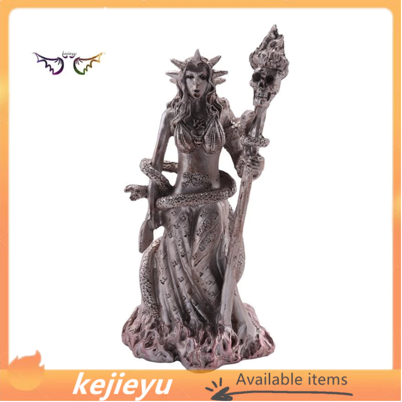 Muzrunq Statue D'Hécate 7x3 Pouces En Résine, Statue De La