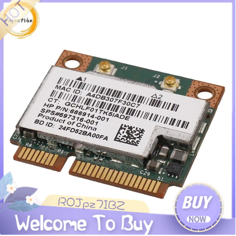 Scheda WiFi Mini PCI-e Broadcom BCM943228HMB Dual Band 300Mbps Con Bluetooth 4.0 | Per HP 210 G1/820 G1/840 G1 E Altri