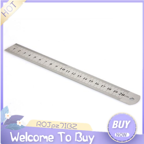 Vintage Stainless Steel Ruler Rule Scale Machinist Tools 20CM | Shopee ...