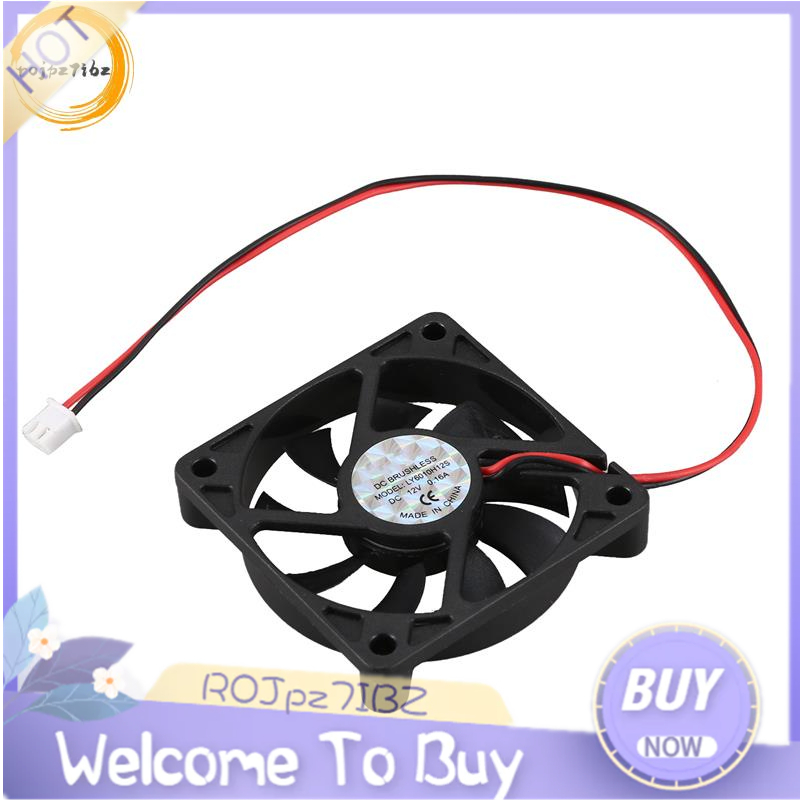 Desktop PC Case DC 12V 0.16A 60mm 2 Pin Cooler Cooling Fan | Shopee ...