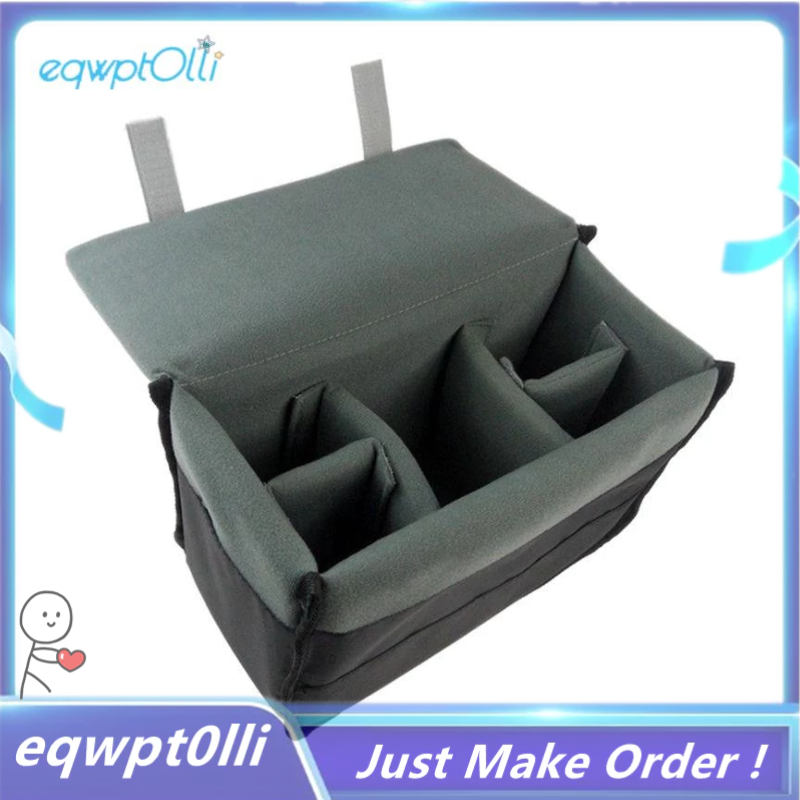 ^eQQ^ Padded Protective Bag Insert Liner Case for DSLR Camera, Lens and