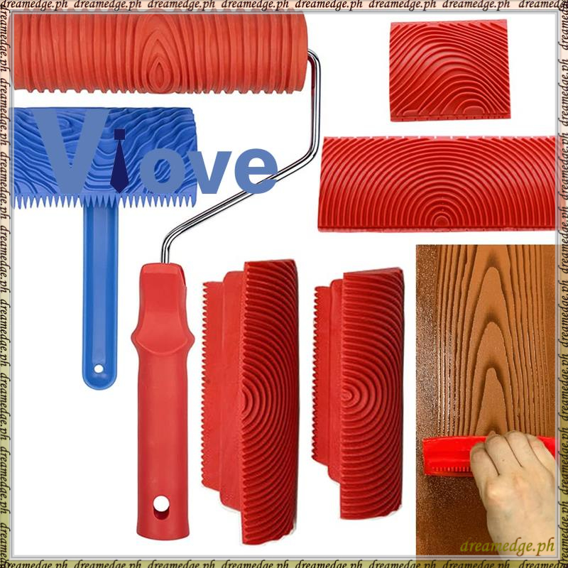 Wood Grain Tool Set, 6Pcs 7 inch Graining Painting Tool Wood Texture