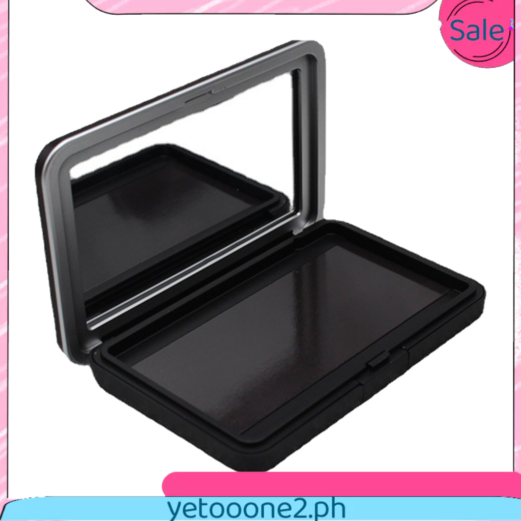 【YET】1pcs Matte Black Empty Magnetic Cosmetics Palette Eyeshadow