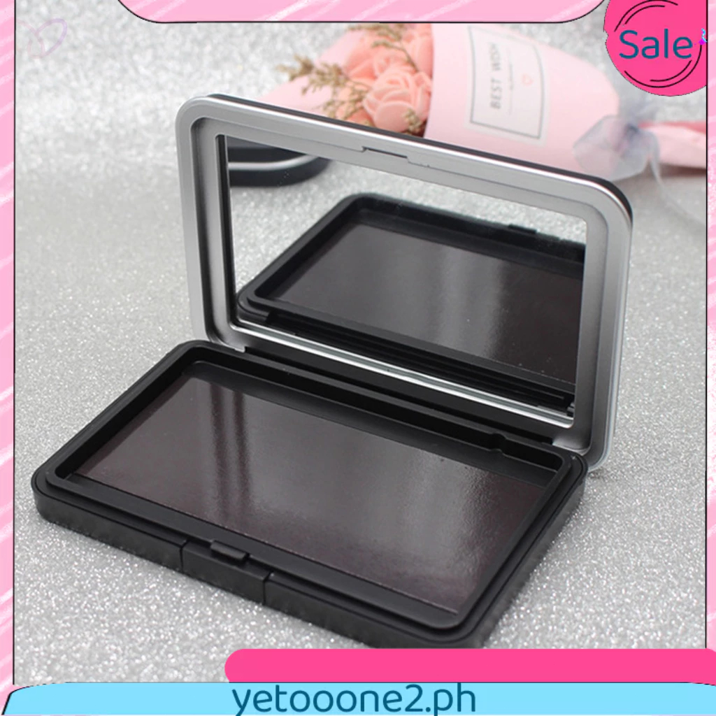 YET 1pcs Matte Black Empty Magnetic Cosmetics Palette Eyeshadow Blusher