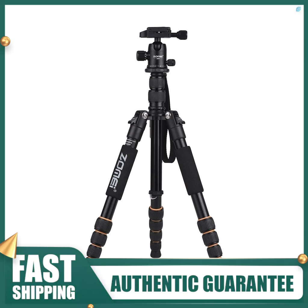 ZOMEI Q666 59inch Compact Travel Portable Aluminum Alloy Camera Tripod