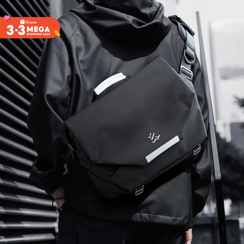 MOYYI Men's Oxford Crossbody Bag Sling Bag Large Capacity Waterproof