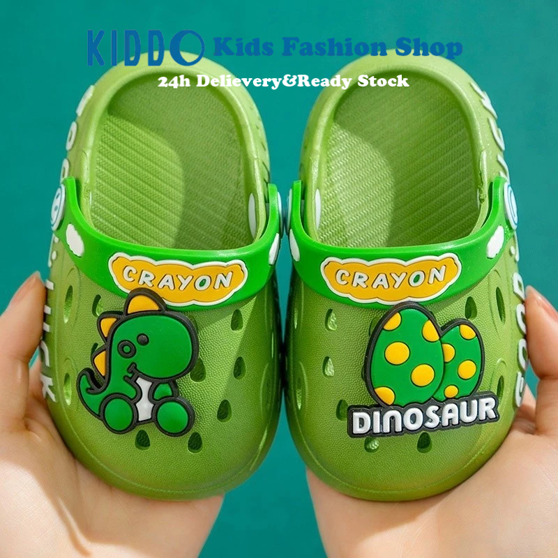 KIDOO Kids Slippers for Boys Cute Dinosaur Sandals for Kids Boys Indoor ...