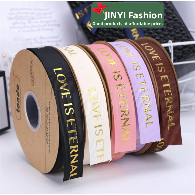5 mters*2.5cmBronzing Letter Thread Ribbon ~ Valentine's Day Wedding ...