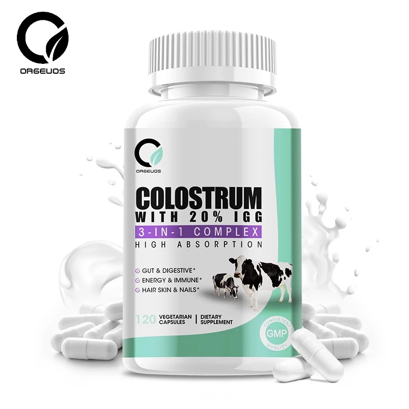 Orgeuos Colostrum Capsule With 20%IG G3-IN-1 Complex High Absorption ...