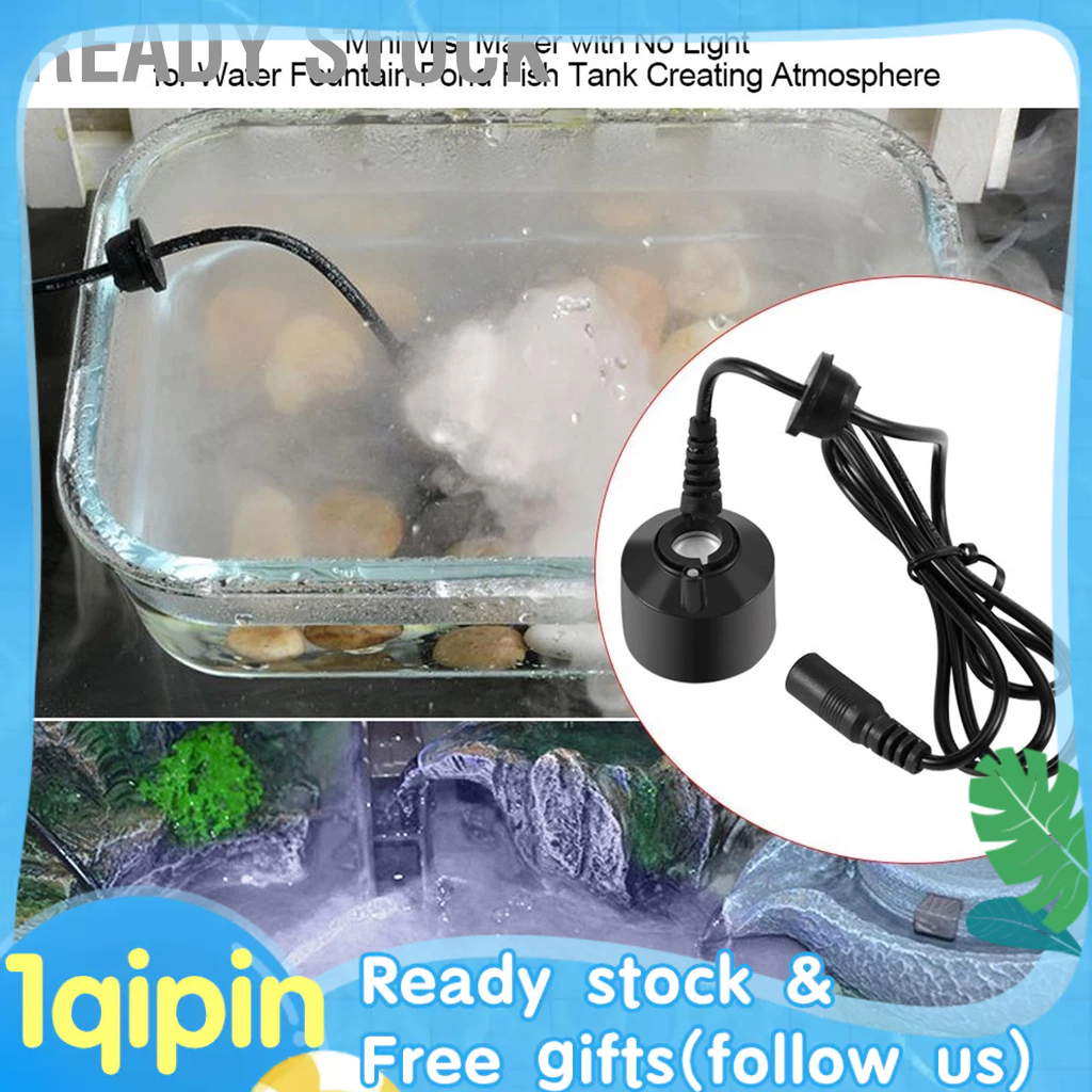 Ready Stock 600mA DC24V Black Humidifier Mist Maker Water Fountain Pond