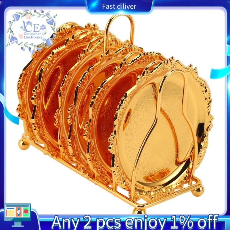 Series 6 Piece Roller Coaster Creative Drink Coaster Decorative Frame ...