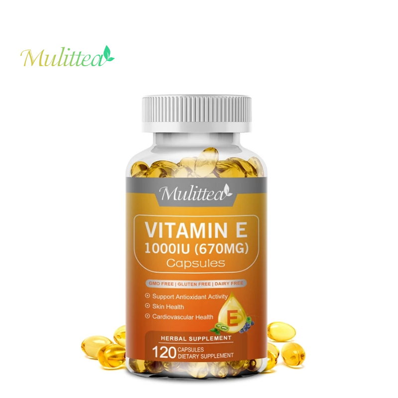 Mulittea Vitamin D3 Capsules High Potency Helps Muscle Nerve Health support bone density teeth and skin heart health main image 1