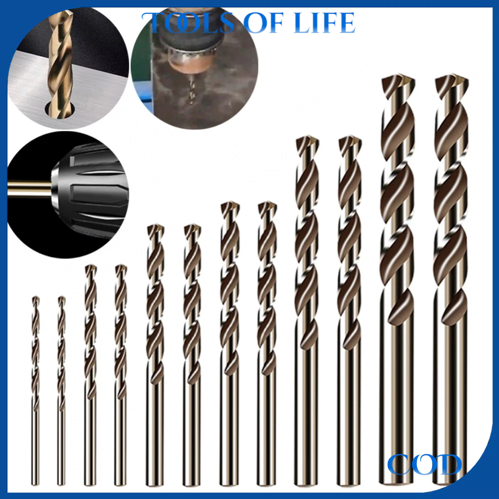 Durable For Stainless Steel Drill Bit Set 12pcs HSS M35 Cobalt Hole ...