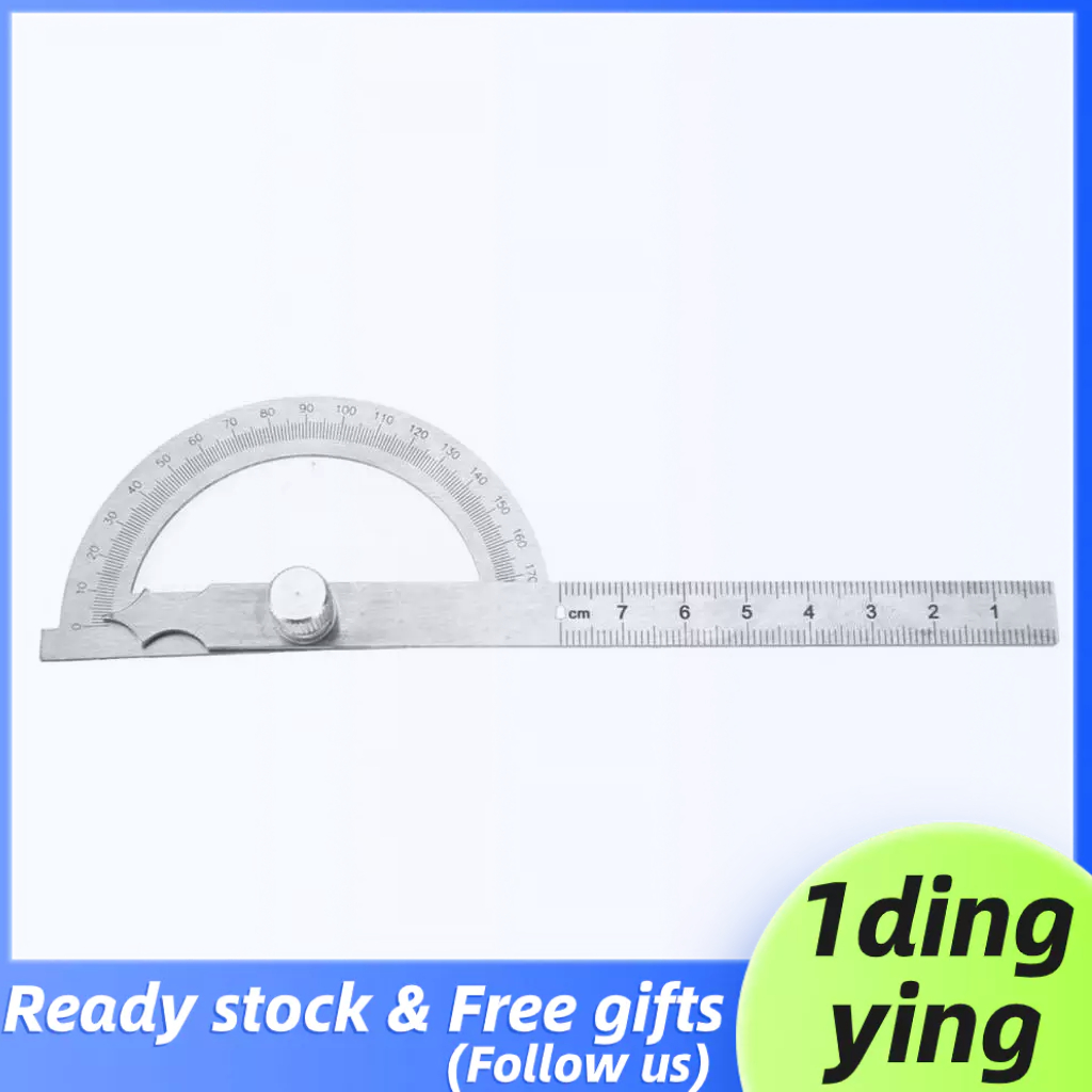 0-180 Degree Stainless Steel Protractor Goniometer Angle Finder Gauge ...