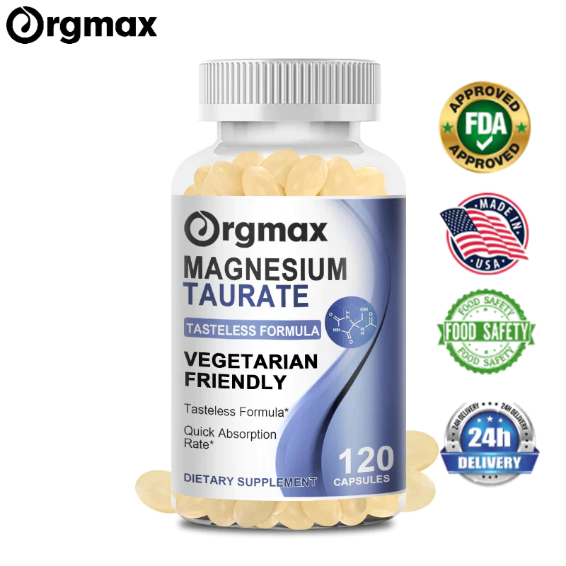 Orgmax Magnesium Taurate Capsules Heart Healthy AntiInflamatory