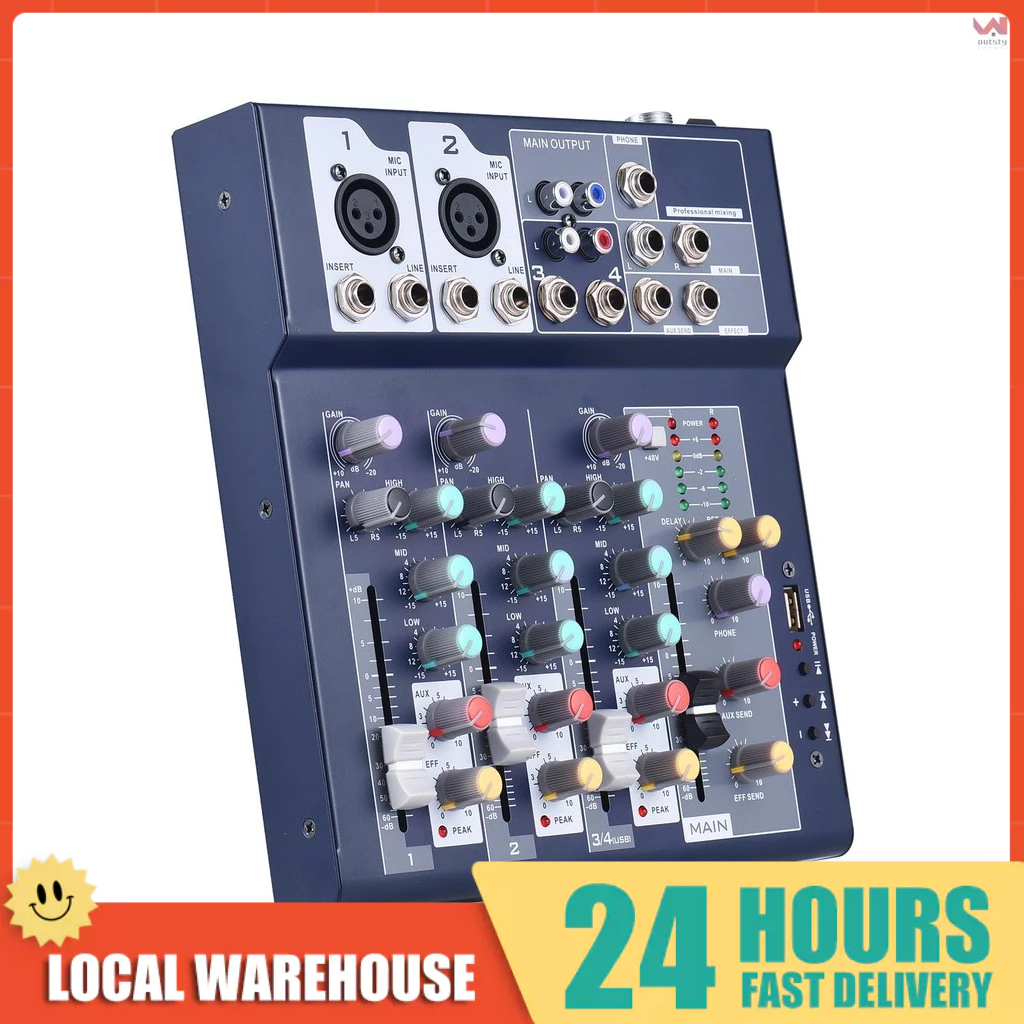 4-channel Mixing Console & Aux Paths Plus Effects Processor Digital ...