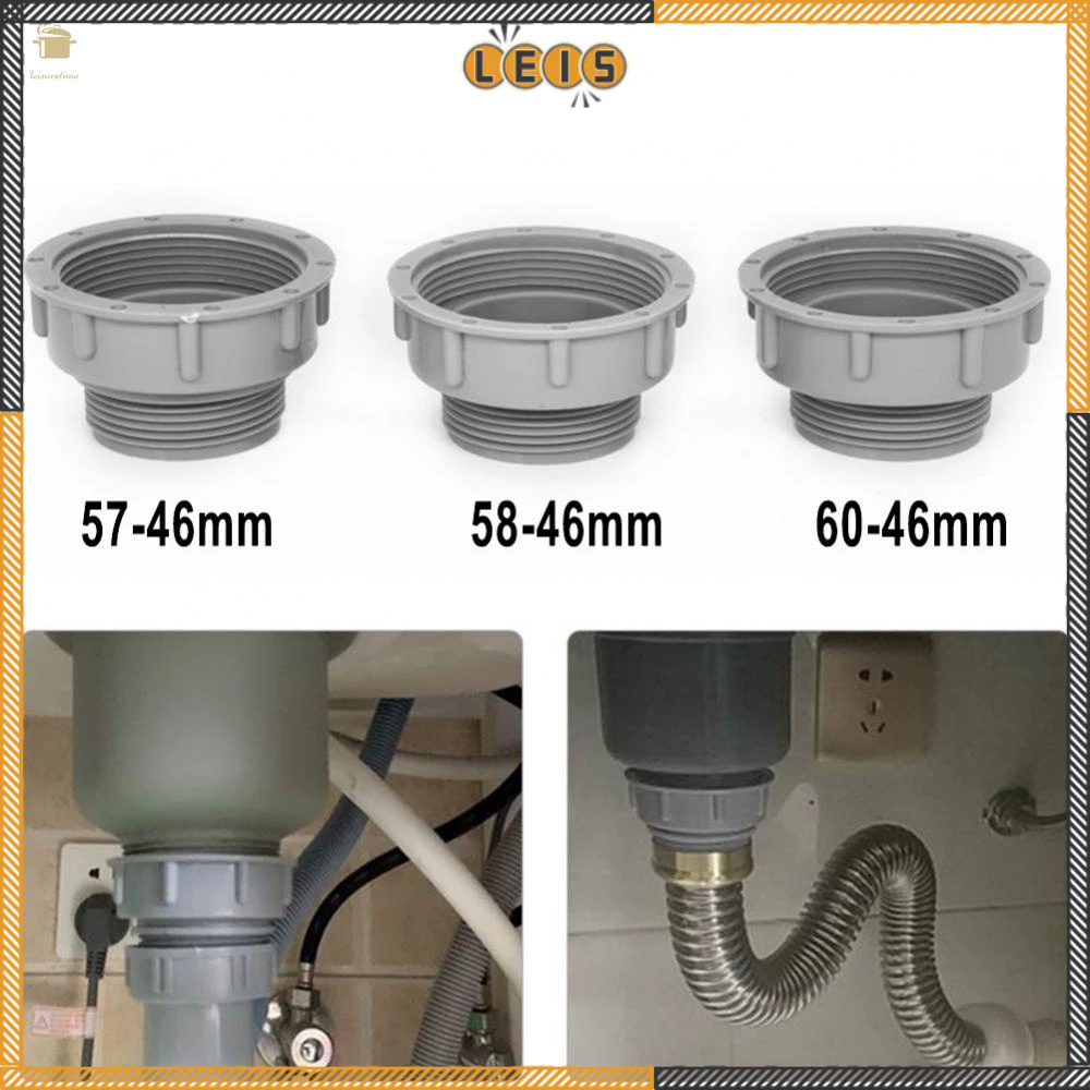 Kitchen Sink Dish Basin Adapter Reducer Drain Pipe Joint Thread Hose ...