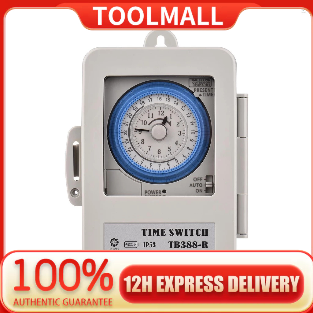 TMP Mechanical 24 Hours Timer Switch IP53 Rating Programmable ...