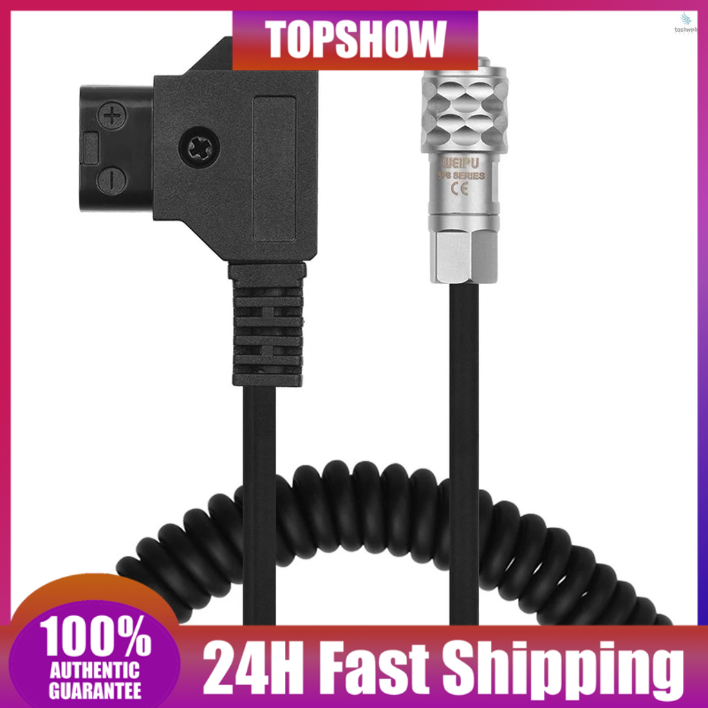 TOSW)Andoer D-Tap to BMPCC 4K 2 Pin Locking Power Cable for Blackmagic ...