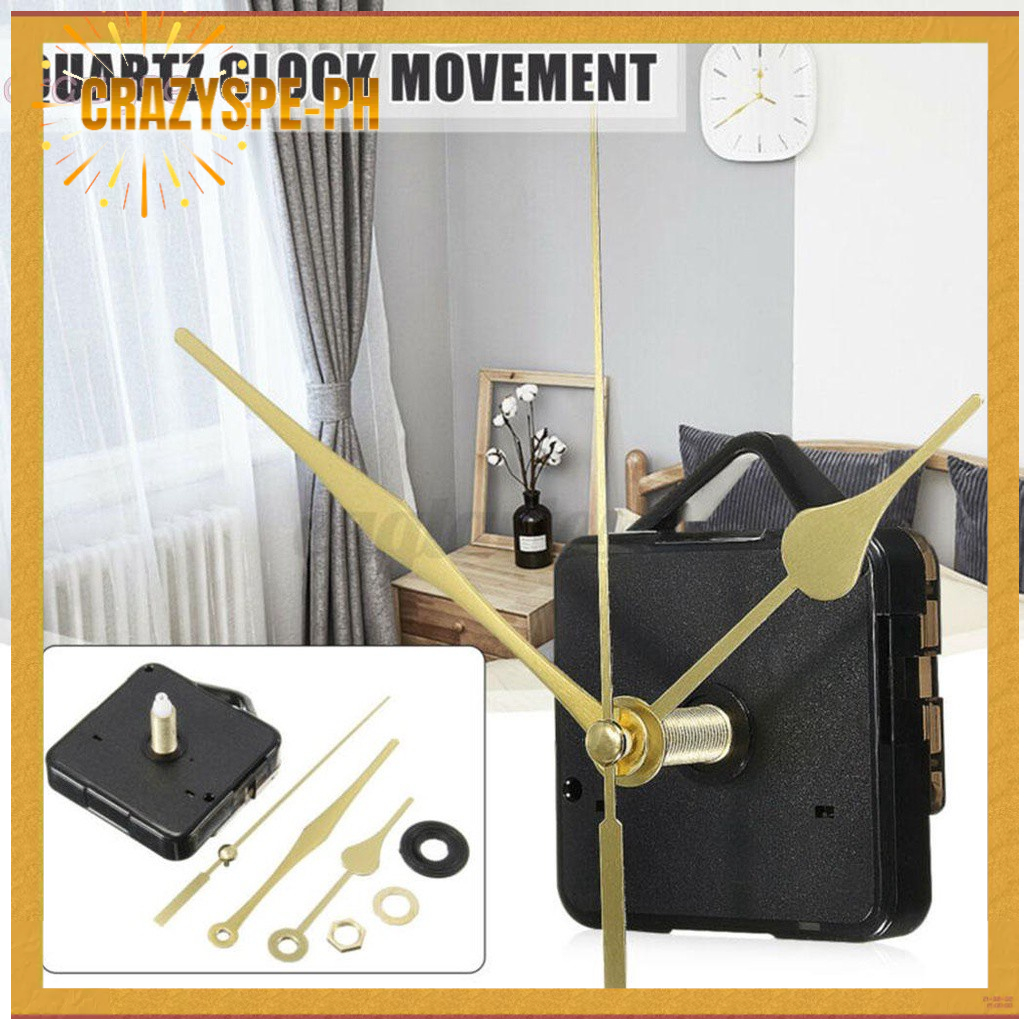 Gold Hands Long Hands DIY Quartz Clock Movement Spindle Mechanism ...