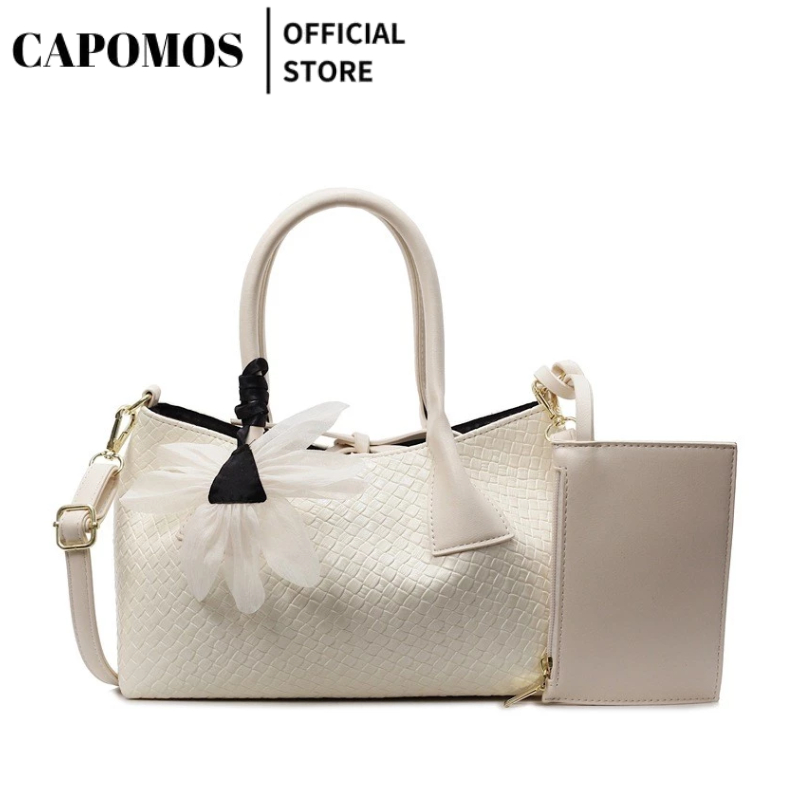 CAPOMOS Tote Bag with detachable Shoulder strap P1022(26*14*12cm ...