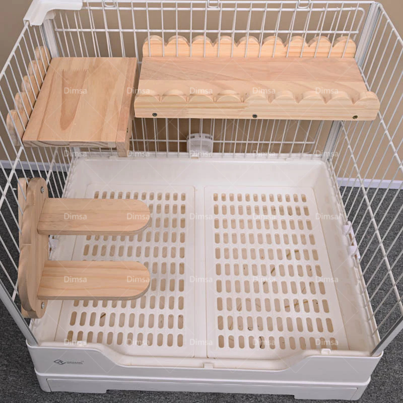 Fixed platform for rabbit cage runway ladder small pet springboard ...