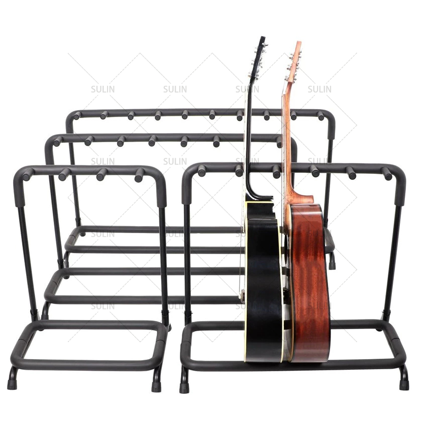 Round tube guitar stand display rack/Storage rack Multi head guitar ...