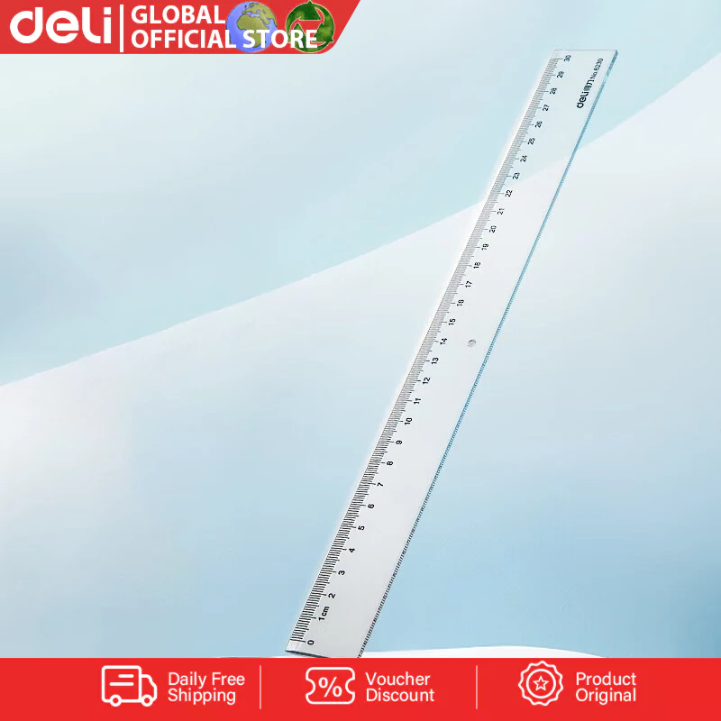 Deli 30cm Square Feet Plastic Ruler 6230 1PC | Shopee Philippines
