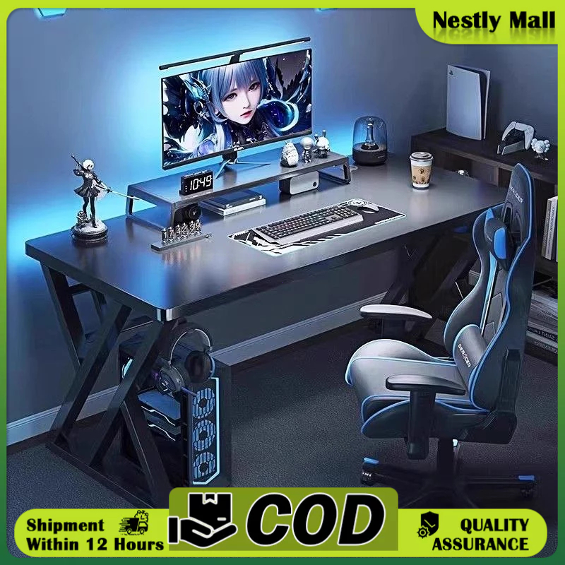 Computer desk desktop gaming table and chair set home desk bedroom ...