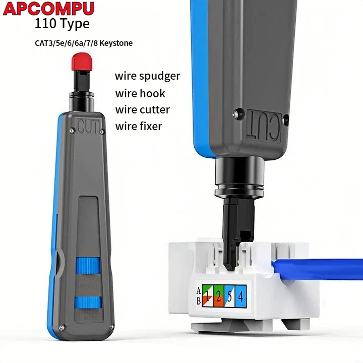 RJ45 CAT6 FTP Punch Down Tool 110 & 88 Type Network Cable Tool Double ...