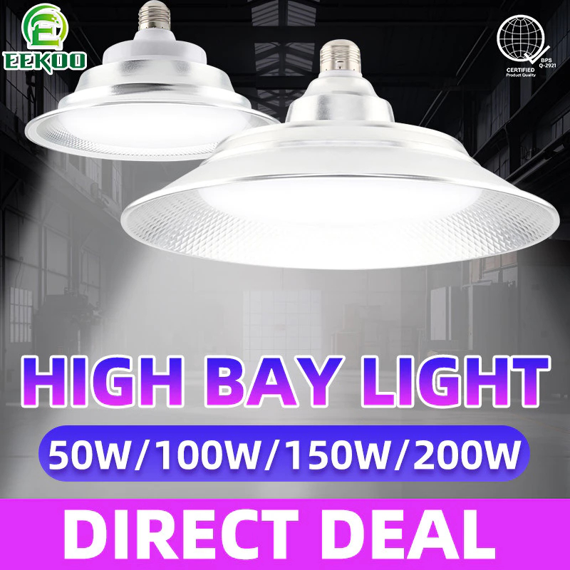 EEKOO 220V High Bay Light led indoor waterproof 50W 100W 150W 200W ...