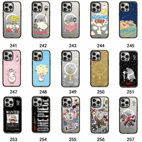 Hachiware Medley Pattern Case iPhone12用 Chiikawa Hachiware Medley Pattern Black Frame Black Mirror