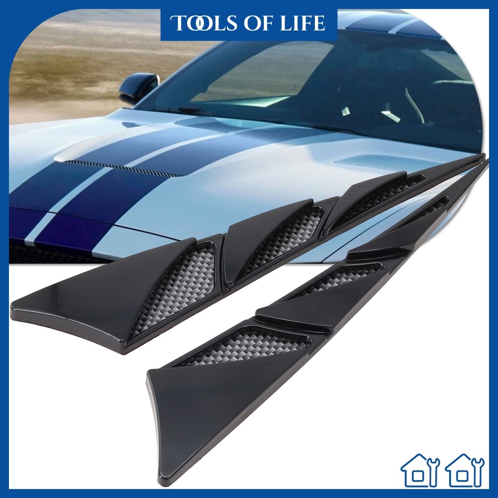 【FSFO】Universal Car Bonnet Hood Scoop Air Intake Inlet Flow Vent Cover ...