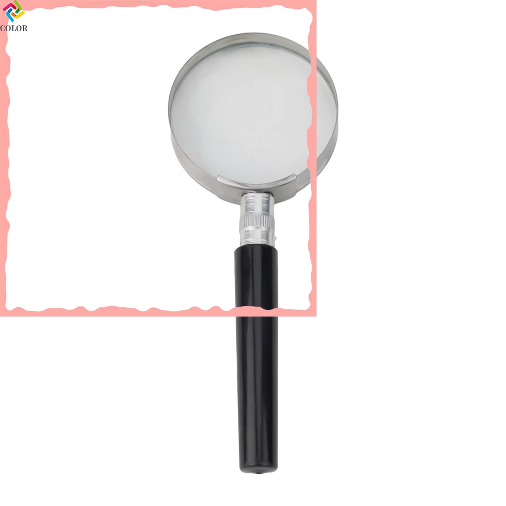 【COD】 5X Magnification Handheld Magnifier Magnifying Glass Handle 50mm ...
