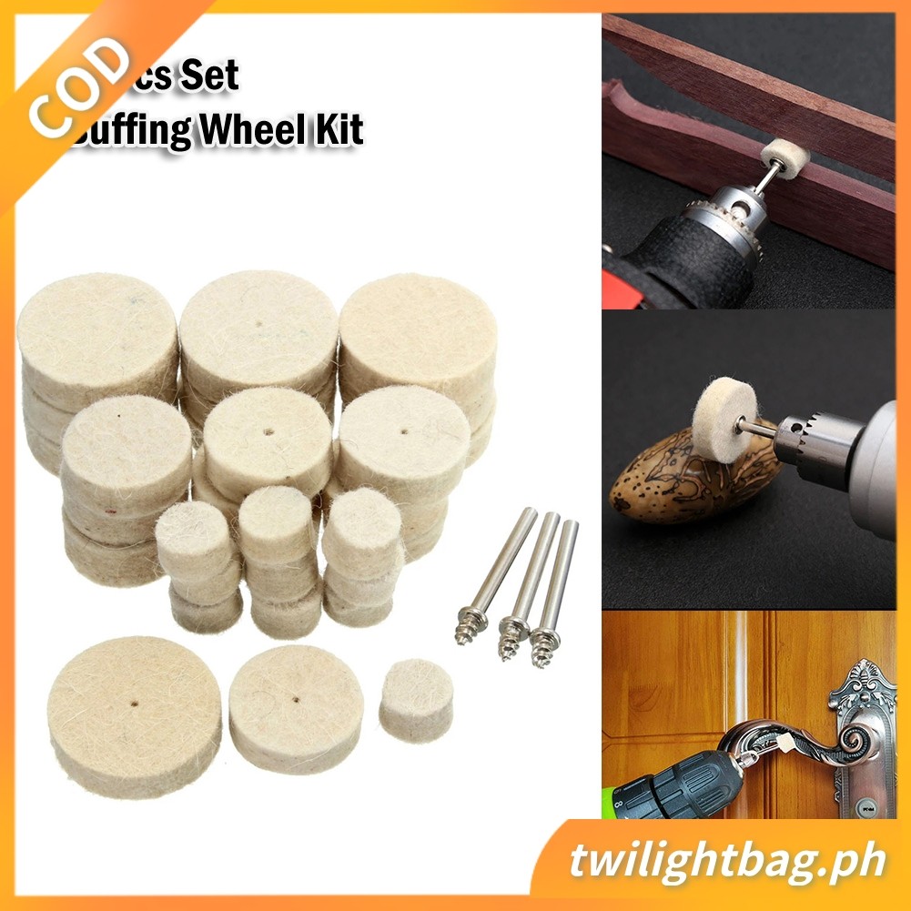 [COD] 33pcs Buffing Wheel Kit Polishing Wheel Wool Wheels Rotary Tool ...