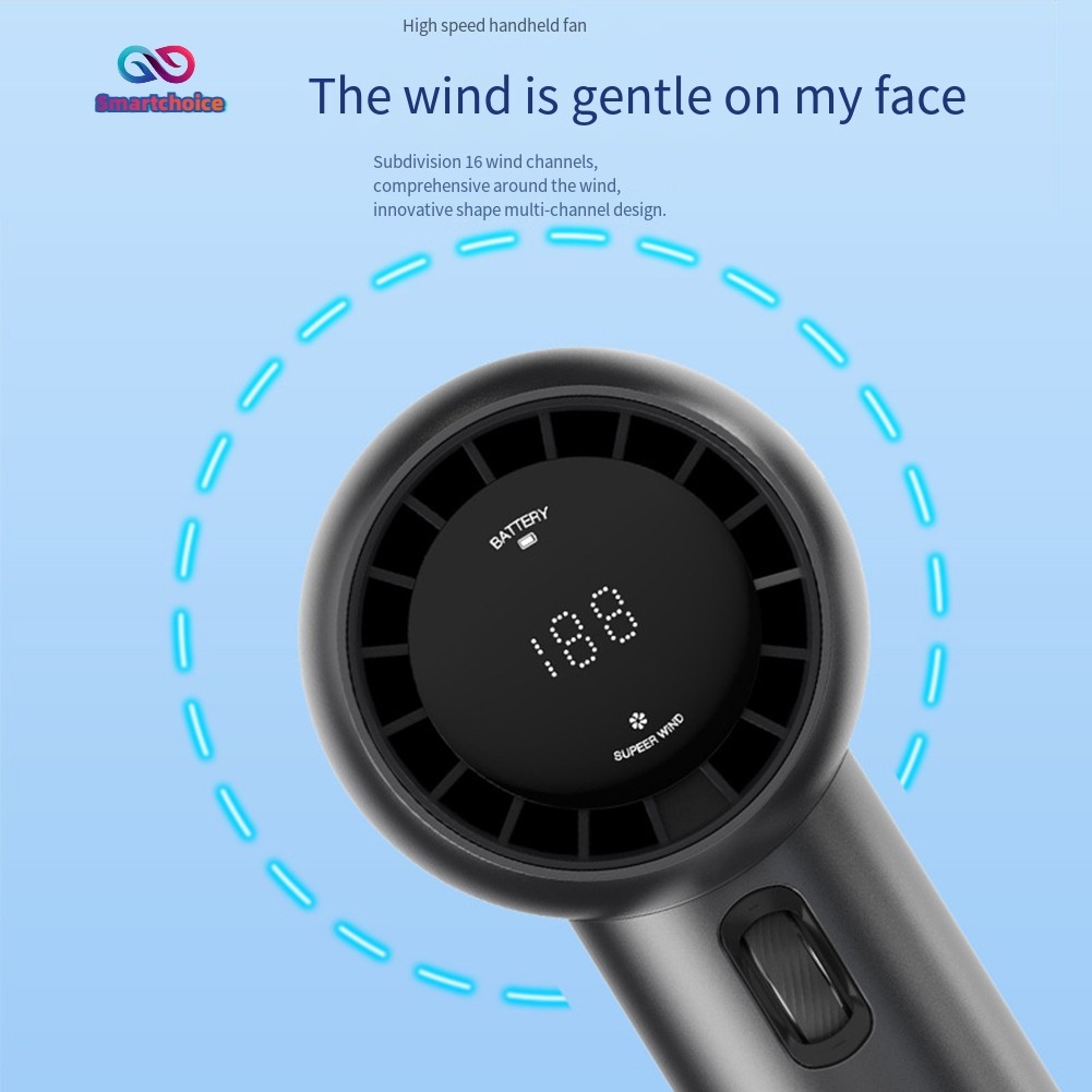 Powerful more Speed Handheld Fan: Chargeable, Portable, and for Outdoor ...