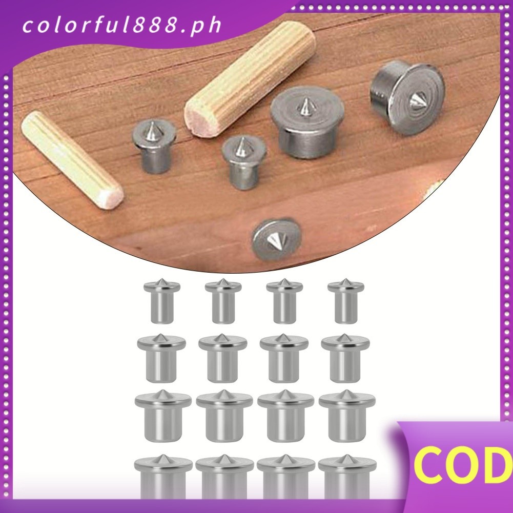 [CFU]Dowel Centre Point Pin Set Wood Timber Marker Hole Tenon Center ...
