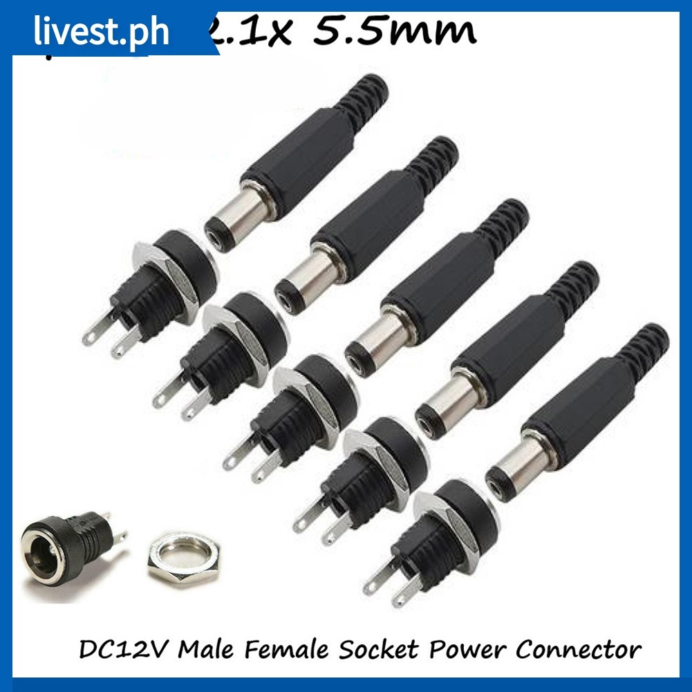 livest-5-pair-dc-12v-male-female-socket-panel-mount-barrel-jack-plug