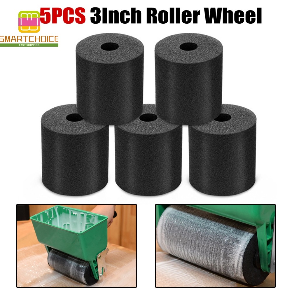 [SMARTCHOICE] 5pcs 3Inch 6Inch Sponge Spare Roller Wheel Quick Gluing ...