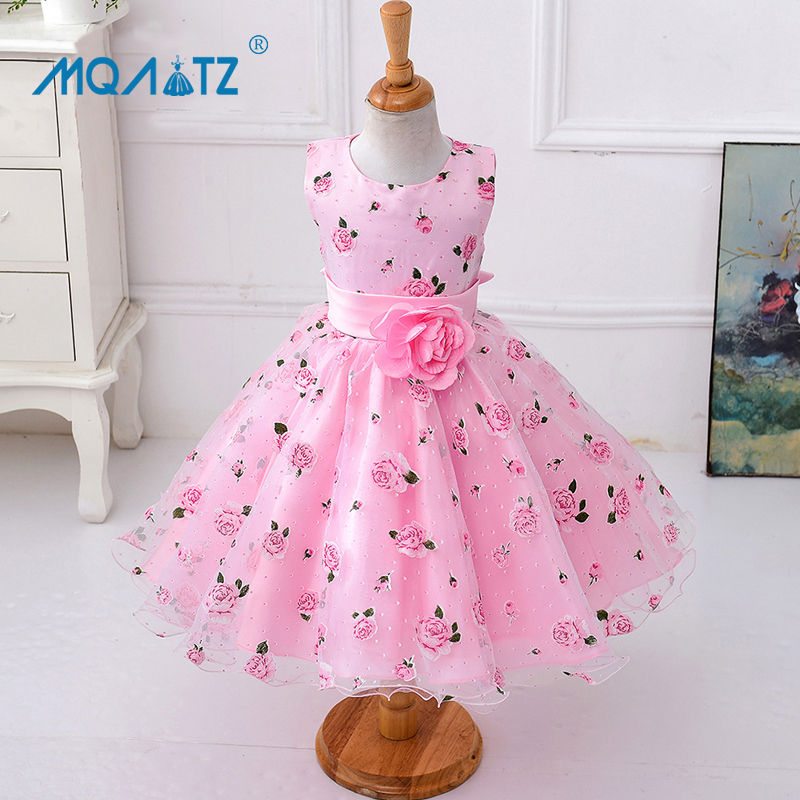 MQATZ Summer Flower Cute Girls Dress Wedding Evening Dress Girl Lace ...