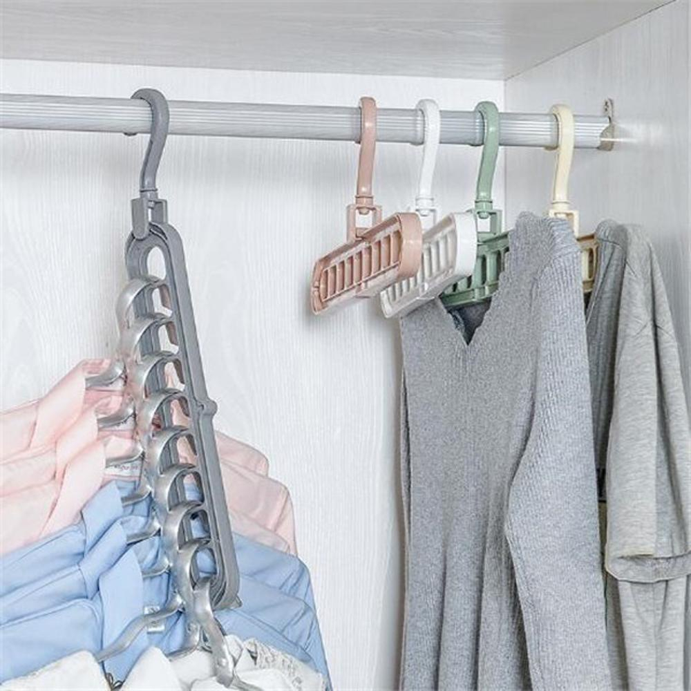 New Fashion Multifunction Clothes Magic Hanger Tik Tok Save Space Folding Wardrobe Drying Cloth