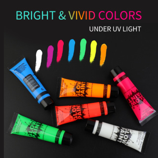 12 Colors Halloween Glow Paint Glow In The Dark Face Body Paint, Halloween  Party Supplies Kit Decoration For Face Body Makeup